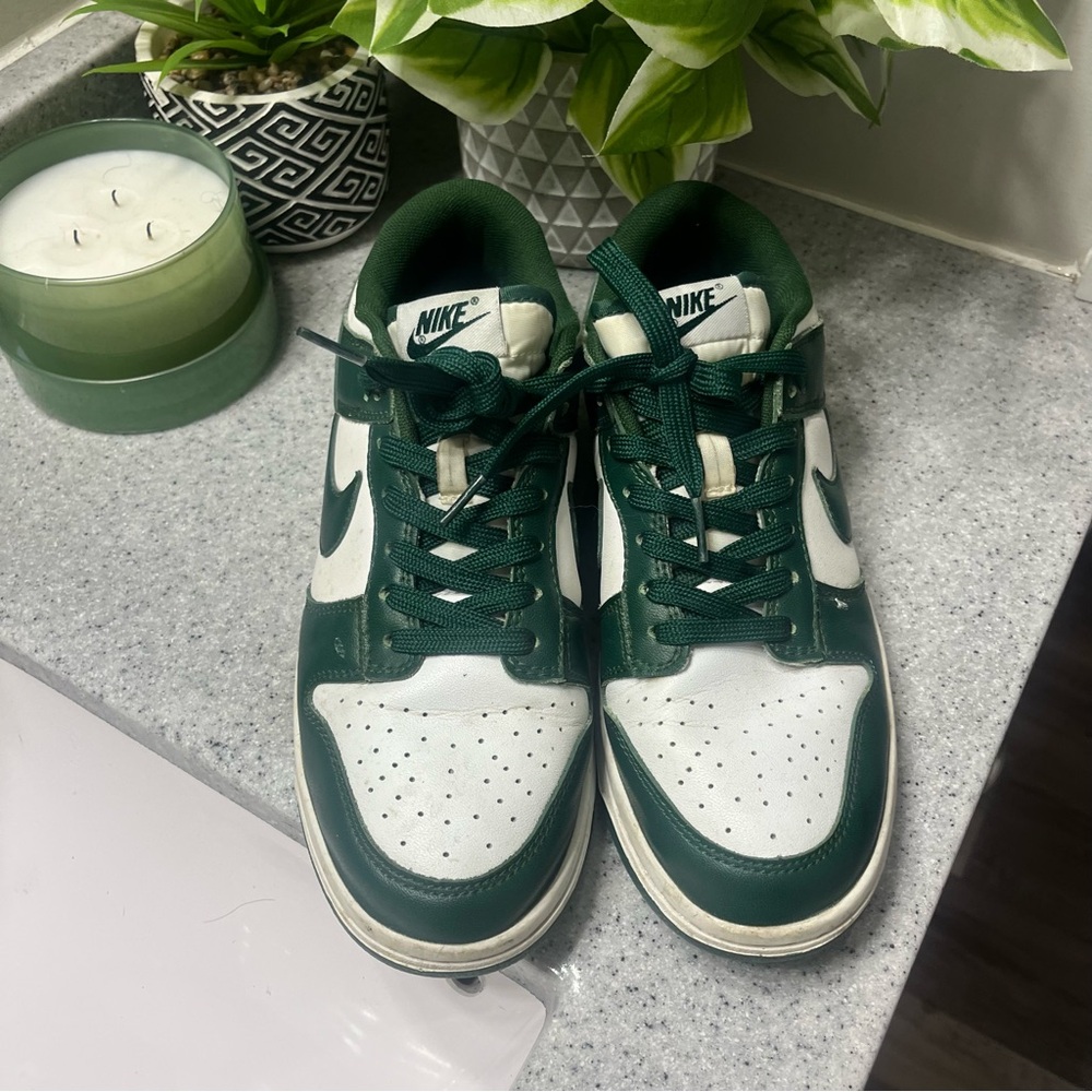Nike Dunks Hunter Green Michigan State Nike dunk low shoes - Picture 2 of 6